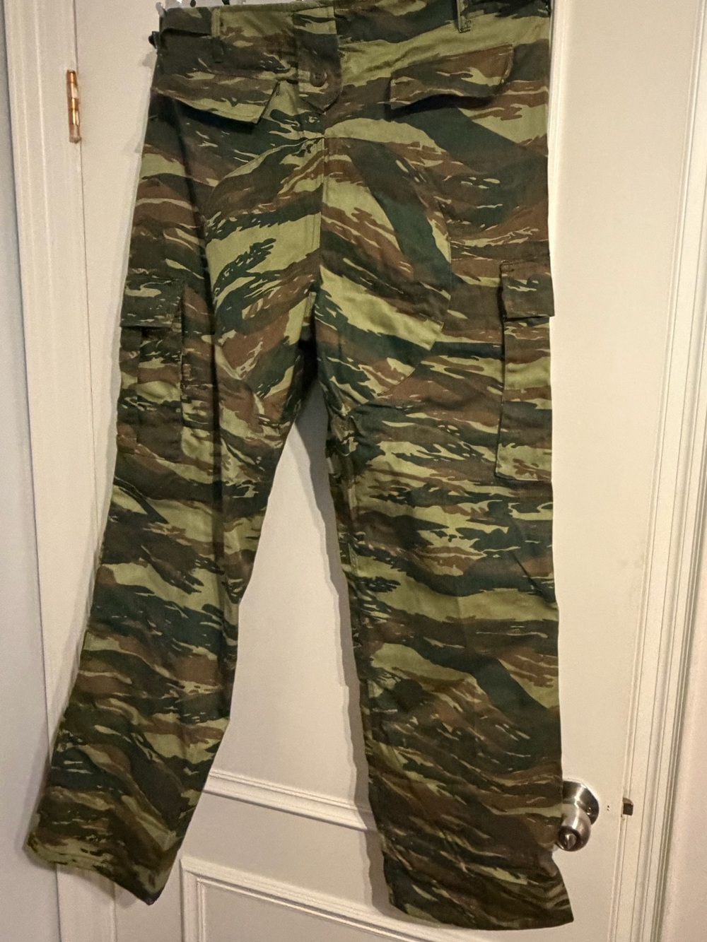 Men's Camouflage Cargo Pants - Green Tiger Stripe 46 euro